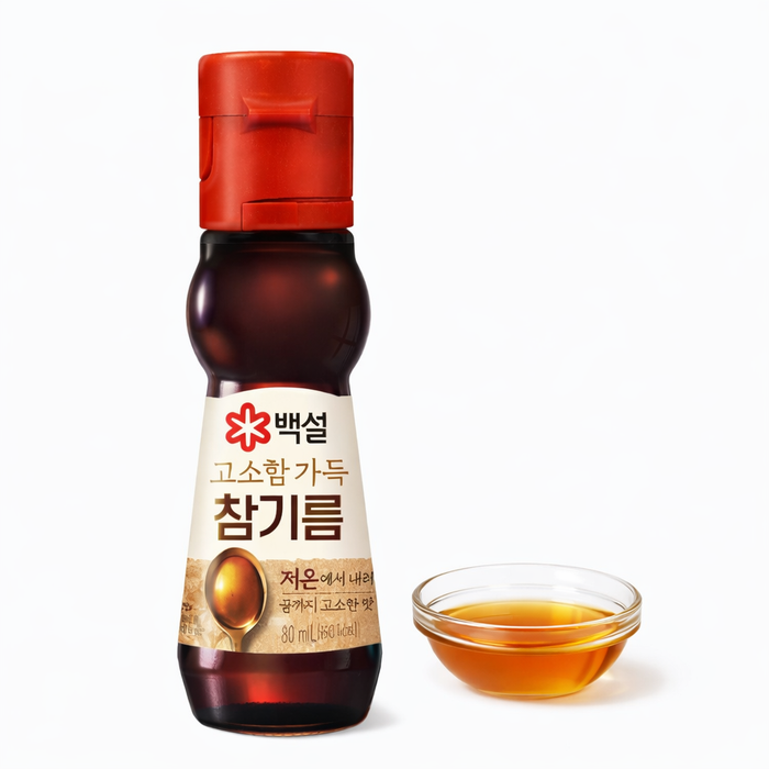 CJ 백설 고소함가득 참기름 80ml
