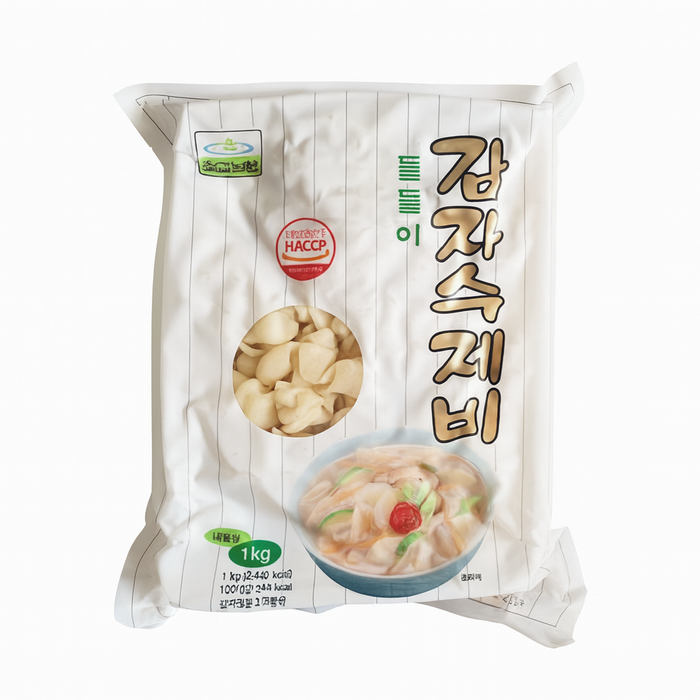 CHILKAB Korean Potato Sujebi Frozen Hand-Pulled Dough Soup Base 1kg