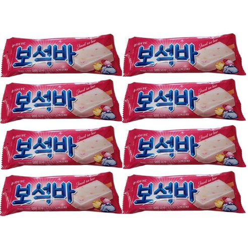 LOTTE BoSeokBa Ice Cream Bar with Colorful Fruity Flavors 80g*5P