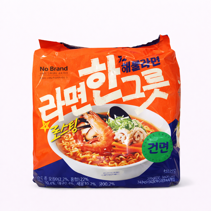 노브랜드 해물라면 라면 한그릇 94g × 4 멀티팩