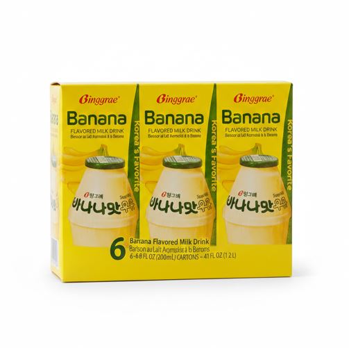 빙그레 바나나맛 우유 200ml × 6