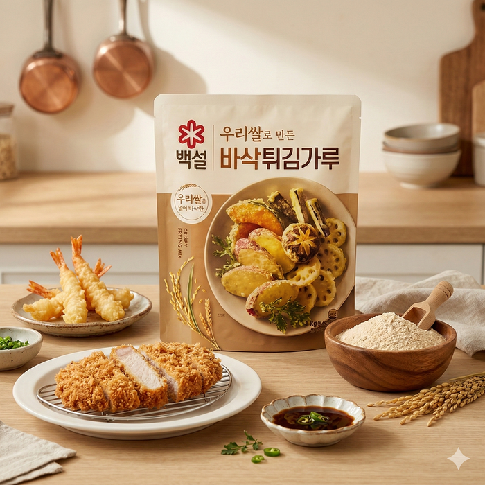 CJ Crispy Frying Mix 1kg – Korean Rice Tempura Batter Powder