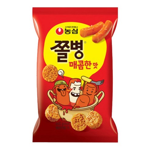 Nongshim Zzolbyong Snack (BBQ / Spicy) 82g