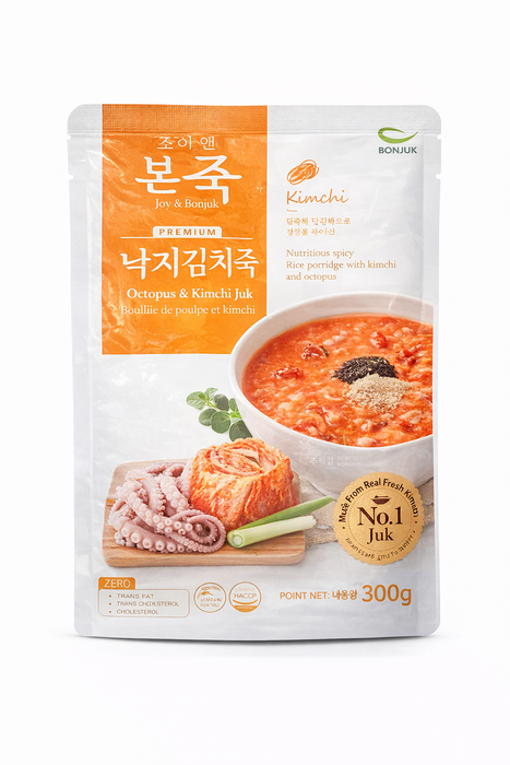 本粥 辣章鱼泡菜粥（袋装）300g