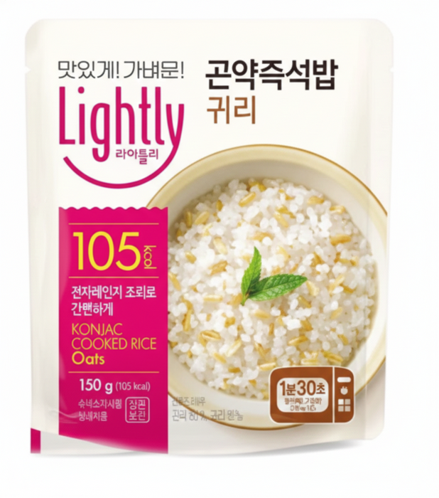 청정원 라이트리 곤약 인스턴트 라이스 (귀리/현미퀴노아) 150g