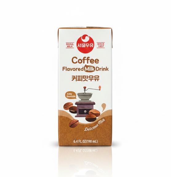 SEOUL MILK Coffee Flavored Milk Drink Sterilized Long-Life Dairy