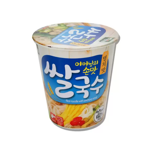 BAEKJE Rice Noodle Mini Cup (Kimchi / Anchovy) 58g*6Pack
