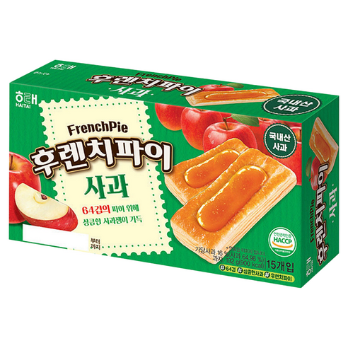 HAITAI French Pie Strawberry 192g / Green Plum 192g / Petit Choco 179g / Apple 192g