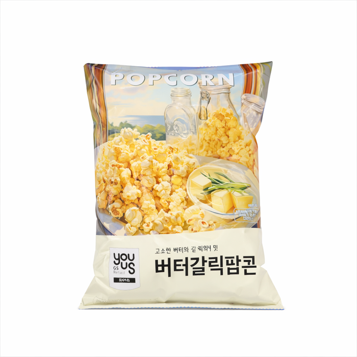 YouUS 黄油蒜香爆米花 70g