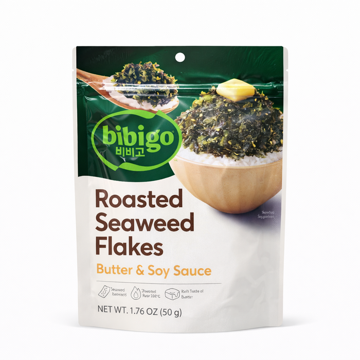 CJ bibigo Seasoned Seaweed Flakes Butter Soy Sauce 50g
