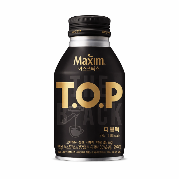 DONGSUH T.O.P The Black Coffee Can 275ml – Sugar Free Korean Black Coffee