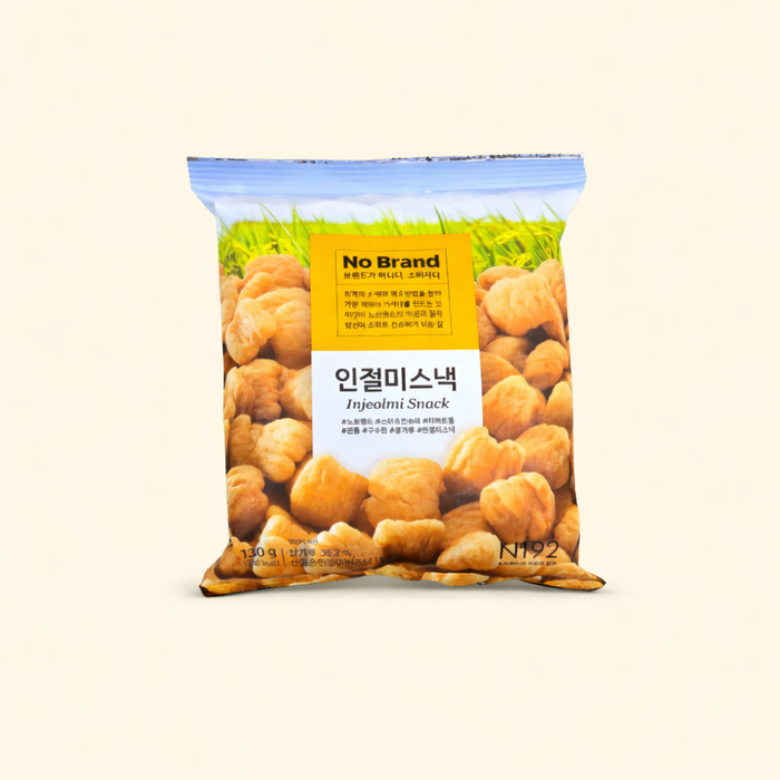 NoBrand Injeolmi Snack Korean Rice Cake Flavor Traditional Snack 130g
