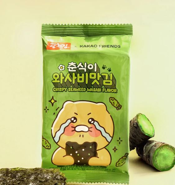 KC Seaweed Chunsik Crispy Seaweed Snack 3 Flavours (Original/Spicy/Wasabi) (5g*16EA)