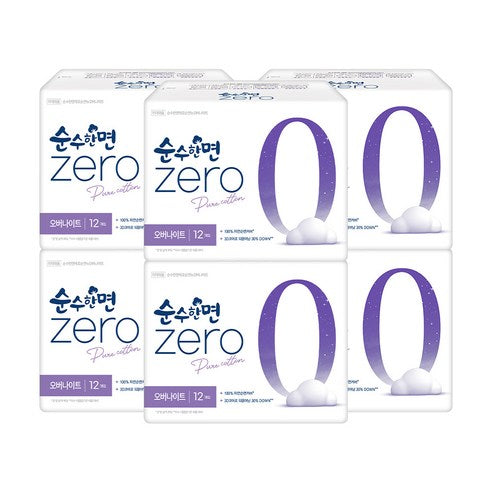 Sunsu Cotton Sanitary Pad Zero Small 18P / Medium 16P / Large 14P / Overnight 12P
