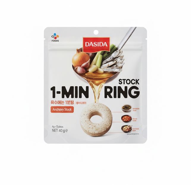 CJ 牛肉粉品牌 DASIDA 1分钟 鳀鱼·干鱼高汤环 40g