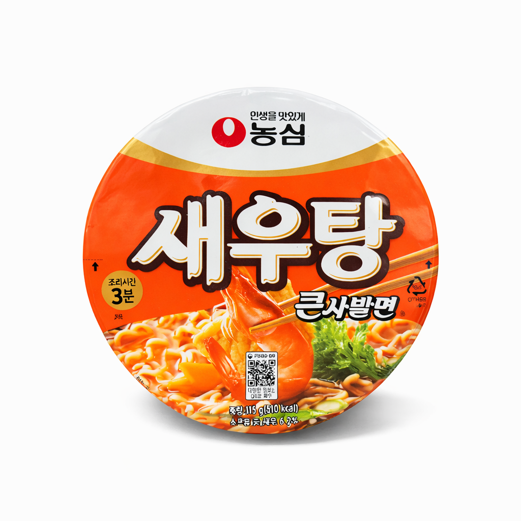 NONGSHIM Shrimp Noodle Big Bowl Korean Seafood Ramen 115g