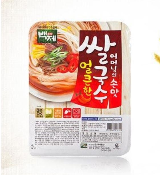 BAEKJE Rice Noodle Bowl (Kimchi / Anchovy / Spicy / Spicy Beef Soup / Pa Gomtang)