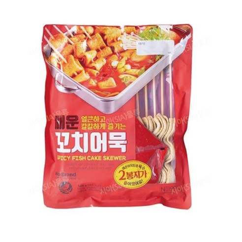 NoBrand Korean Fish Cake Skewer Original 518g / Spicy 528g