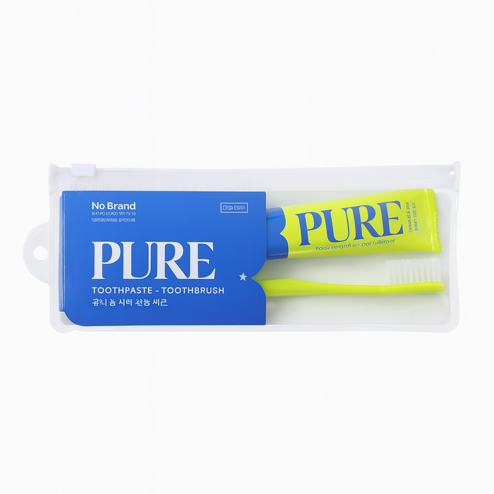 NoBrand Travel Toothbrush and Toothpaste Set