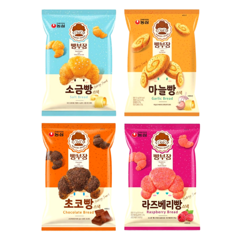 Nongshim Bread Snack Series (Raspberry / Garlic / Salted / Chocolate / Mix)