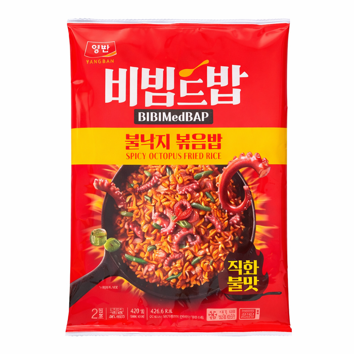 DONGWON YANGBAN Bibim Deopbap Spicy Octopus Fried Rice Korean Frozen Meal 420g