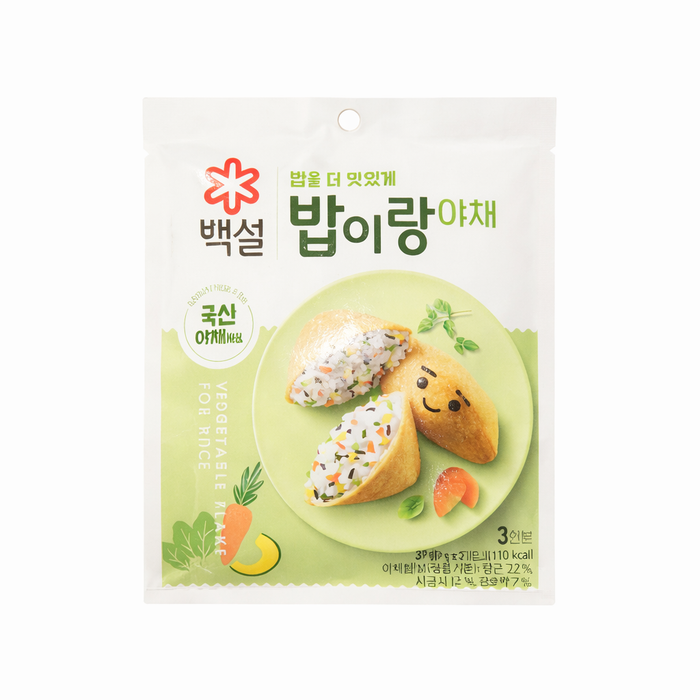 CJ Vegetable Rice Seasoning Flakes 27g – Korean Style Bap Mix