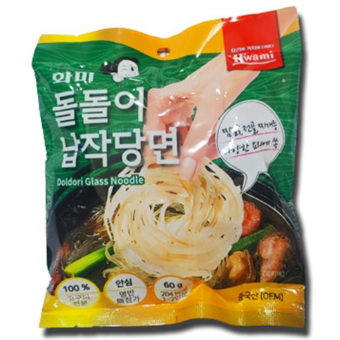 Hwami Doldori Flat Glass Noodle 60g/Doldori Glass Noodle 60g