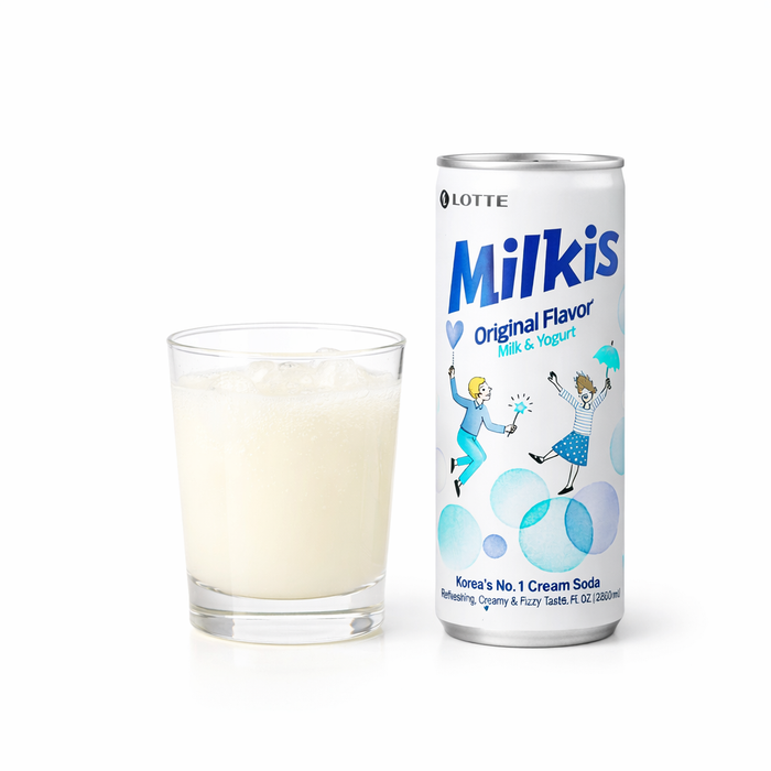 롯데 밀키스 - 한국식 크리미 밀크앤소다 소프트 드링크 250ml / 500ml / 1.5L