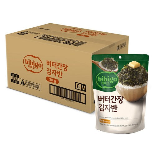 CJ 비비고 버터 간장 &amp; 한국 간장 양념 김가루 50g