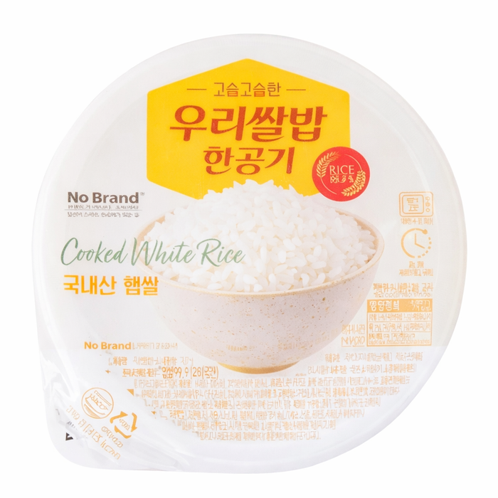 노브랜드 쌀밥한공기 흰쌀 210g