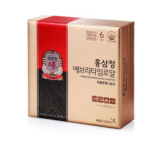 JungKwanJang EVERYTIME Royal Red Ginseng Extract Liquid Stick 10ml × 30 Packs