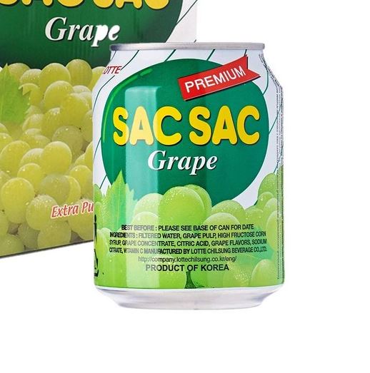 롯데 삭삭 주스 238ml - 상큼한 오렌지 &amp; 포도, 코코넛 젤리